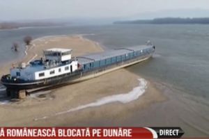 Nava romaneasca esuata pe Dunare in Ungaria. Cum a avut loc accidentul