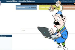 Blocaj real, îngheţ virtual: Site-ul Consiliului Judeţean Bihor 