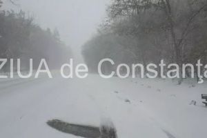 Atentei soferi: Circulatie oprita pe DN 7A din cauza zapezii 