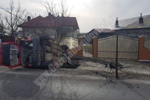 Accident spectaculos pe DN 72. Din fericire, fără victime