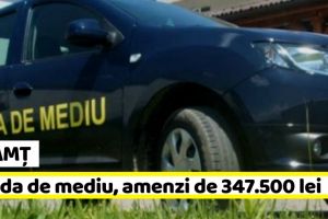 NEAMȚ: Garda de mediu, amenzi de 347.500 lei în Neamţ
