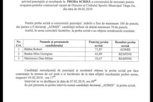 Un singur candidat în cursa pentru şefia CSM Târgu Jiu! Vezi cine este!