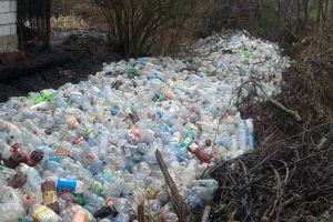 Râu de gunoaie: PET-urile curg la vale, într-un sat din Bihor (FOTO)