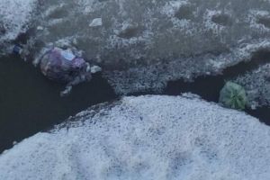 Echipajul de la Ambulanţă, care a aruncat gunoiul în râu, a scăpat cu mustrare