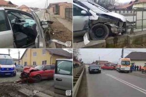 FOTO, VIDEO: ACCIDENT rutier la Miceşti. o persoană rănită după o coliziune între două autoturisme