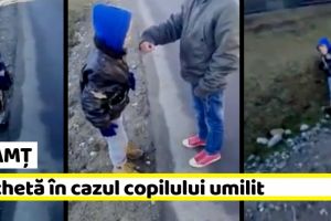 NEAMȚ: Anchetă în cazul copilului umilit. Primarul şi poliţiştii s-au autosesizat