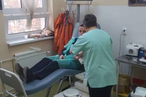 Jandarmii din cadrul Detaşamentul 3 Odorheiu-Secuiesc au donat sânge pentru o fetiţă grav bolnavă