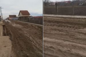FOTO / VIDEO ȘTIREA TA: Drumuri ca-n Evul Mediu în Bucerdea Grânoasă, în urma lucrărilor de canalizare