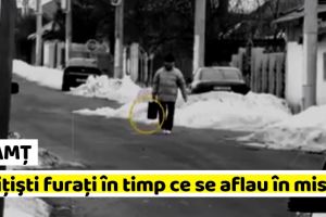 NEAMȚ: Incredibil! Poliţişti furaţi în timp ce se aflau în misiune (VIDEO)