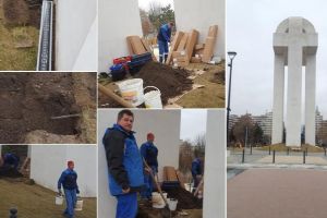FOTO: Haine noi pentru…. Monumentul Unirii. Leduri colorate vor lumina în diverse culori monumentul