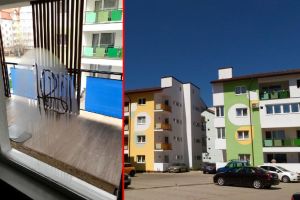 FOTO – Trăiesc la Sibiu în apartamente noi ca într-un beci. Au dat zeci de mii de euro pe ele