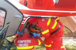 Ialomiţa: Accident rutier la Coşereni. O persoană a fost preluată cu elicopterul