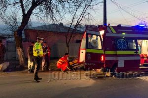 FOTO-ULTIMĂ ORĂ: Accindent grav la intrarea în Cîmpineanca