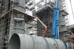 FOTO-VIDEO: Constructorii centralei noi de la Iernut au promis recuperarea lunilor de întârziere