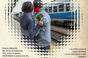 CFR Călători – Ofertă pentru îndrăgostiţi “Jumătate voi, jumătate noi!”