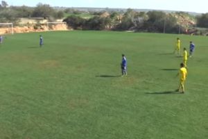 Un tânăr portar al ASU Politehnica a înscris un gol pentru Naţională, din poartă în poartă