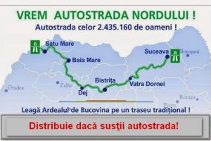 Autostrada Nordului Satu Mare – Suceava, în bugetul Guvernului. Se face studiul de fezabilitate!