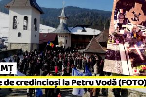 NEAMȚ: Sute de oameni la mormântul lui Justin Pârvu (FOTO-VIDEO)