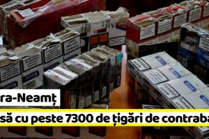 NEAMȚ: Femeie din Piatra-Neamţ, prinsă cu peste 7.300 de ţigări de contrabandă