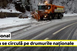 Naţional: Ninsorile au revenit în Moldova. Cum se circulă pe drumurile naţionale