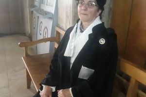 Protest în linişte la Tribunalul Gorj