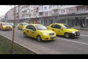 Protestul taximetriştilor băcăuani [VIDEO]