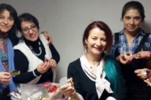 Şezătoarea mărţişoarelor din Centrul Vechi al Bucureştiului