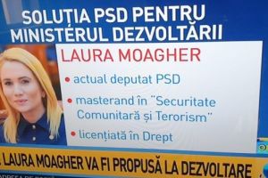 SURSE/ Laura Moagher, propunerea PSD pentru Ministerul Dezvoltarii