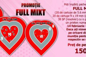 PROMOȚIE DE ZILELE INDRAGOSTIȚILOR IN POLIGONUL DE TIR ZIP ESCORT