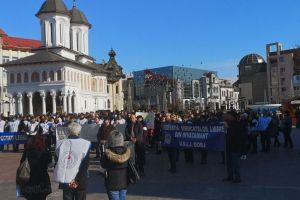 200 de profesori din Gorj, în stradă