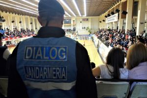 Jandarmii IJJ Constanta asigura ordinea publica la partida de handbal masculin AHC Dobrogea Sud Constanta si FC Porto