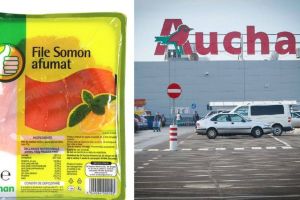 Auchan retrage încă un lot de file de somon afumat