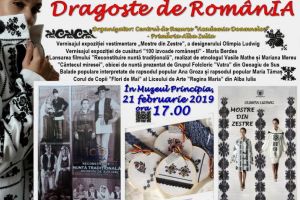 În 21 februarie, la Muzeul Principia: ”Dragoste de RomânIA” – expoziţii de artă tradiţională, proiecţie de film şi spectacol de muzică populară, într-un eveniment organizat de Centrul de Resurse ”Academia Doamnelor” şi Primăria Alba Iulia