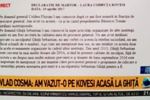 Vlad Cosma: Am organizat petrecerea din crama. Am vazut-o pe Kovesi acasa la Ghita