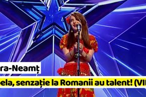 NEAMȚ: Isabela, mândria ţiganilor din Piatra-Neamţ, a ridicat juriul „Românii au talent” în picioare (VIDEO)