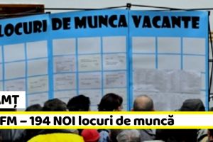 NEAMȚ: AJOFM – 194 NOI locuri de muncă, comunicate în săptămâna 11-15 februarie