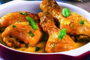 Pulpe de pui marinate în iaurt, la cuptor