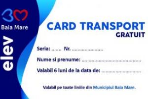 URBIS: Se reinnoiesc abonamentele gratuite ale elevilor la transportul public in comun valabile pe raza orasului Baia Mare