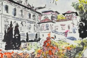 Expoziţie nouă la Cetatea Oradea: Palatul Cotroceni, pictat în acuarele