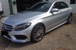 Mercedes căutat pentru confiscare, depistat la Plopşoru