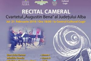 Cvartetul de coarde „Augustin Bena” susţine un recital cameral la Cugir