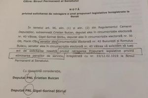 Liberalii Cristian Buican si Romulus Bulacu se umplu de RIDICOL: Retrag proiectul taierii pensiilor speciale!