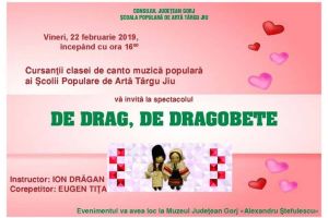 Spectacol de Dragobete, oferit de ŞPA Târgu-Jiu