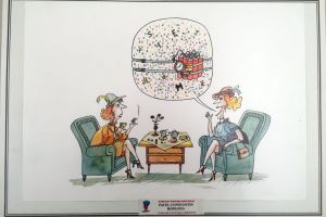 Expoziţie cu lucrări de la Festivalul Internaţional de Caricatură de la Urziceni