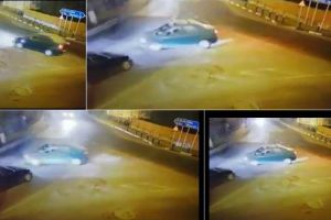 VIDEO: Un ŞOFER TERIBILIST filmat de camerele de supraveghere din Sebeş în timp ce “face o românească” într-o intersecţie