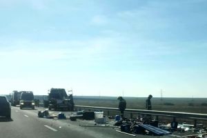 Circulaţie îngreunată pe autostrada Timişoara-Arad din cauza unui accident de circulaţie