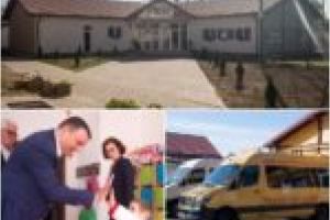 Centrul educaţional Roşca din Lugoj are un corp de clădire şi un microbuz nou