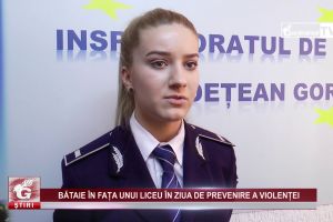 BĂTAIE ÎN FAȚA UNUI LICEU ÎN ZIUA DE PREVENIRE A VIOLENȚEI