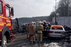 FOTO: Exerciţiu ISU Mureş la Corunca