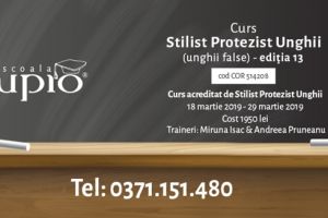 Înscrie-te la Cursul acreditat de Stilist Protezist de Unghii ediţia 13
